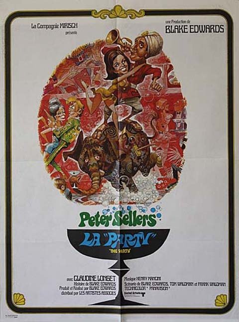 LA PARTY Affiche du film - 1968 - Blake Edwards Peter Sellers Claudine Longet 60X80 CM