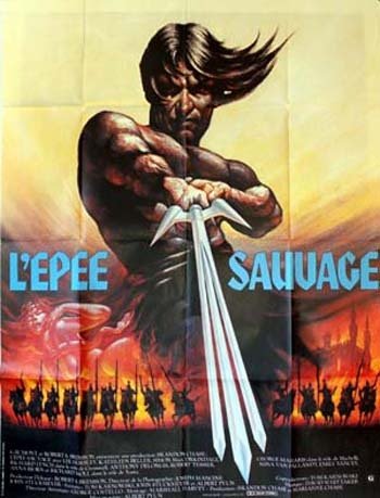 L’ÉPÉE SAUVAGE - The Sword and the Sorcerer - 1982 - Pyun Horsley Beller Lynch 120X160 CM