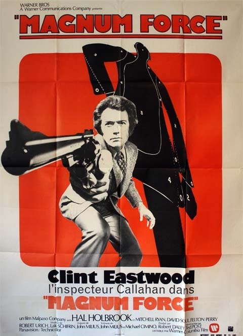 MAGNUM FORCE Affiche Originale du film - 1973 Ted Post Clint Eastwood 120x160 cm