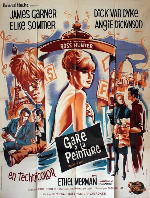 GARE A LA PEINTURE Affiche du film - 1965 - Norman Jewison James Garner Elke Sommer 120X160