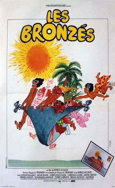 LES BRONZES Affiche du film - 1978 - Patrice Leconte Balasko Clavier Lavanant Rego 40X60
