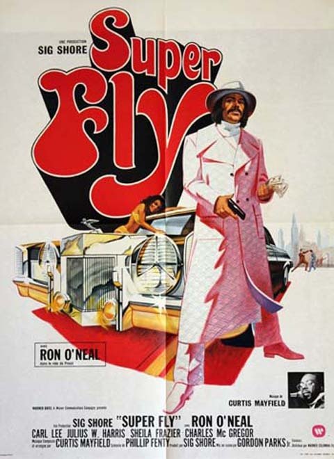 SUPER FLY Affiche du film - 1972 - Gordon Parks Jr. Ron O'Neal Sheila Frazier Carl Lee 60X80 CM