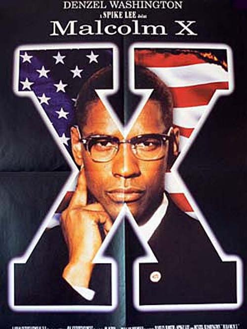 MALCOLM X Spike Lee - 1992 - Affiche du Film - Denzel Washington Angela Bassett Albert Hall 60X80