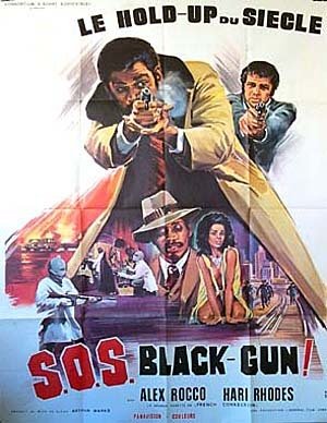 S.O.S. BLACK-GUN ! Affiche du film - 1975 - Arthur Marks Alex Rocco Hari Rhodes 120X160 CM