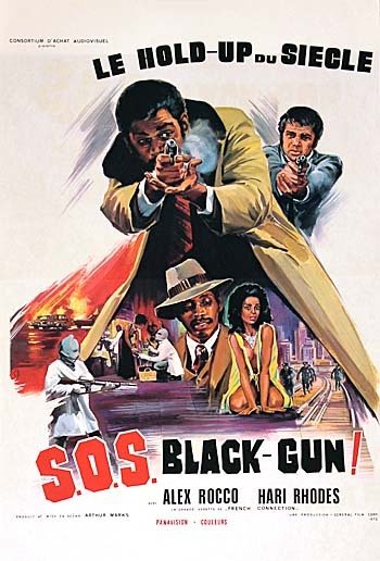S.O.S. BLACK-GUN ! Affiche du film - 1975 - Arthur Marks Alex Rocco Hari Rhodes 40X60 CM