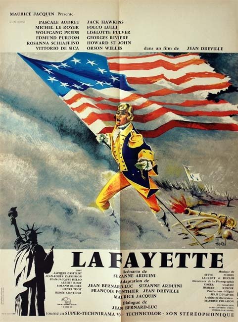 LA FAYETTE Affiche du film - 1961 - Jean Dréville Michel Le Royer Orson Welles Pascale Audret 60X80