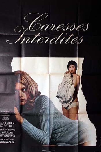 CARESSES INTERDITES (Helle Louise) Affiche film - 1970 - J.W. Sarno Helle Louise Gio Petré 120X160