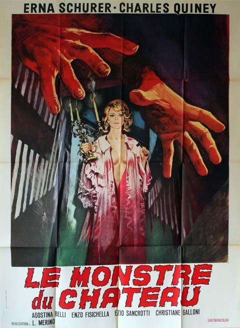 LE MONSTRE DU CHÂTEAU Affiche du film 100X140 CM - J.L. Merino E. Schurer Ch. Quiney 1970