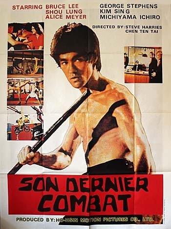 SON DERNIER COMBAT Affiche du film - 1982 - Steve Harries / Chen Ten Tai Bruce Lee 120X160