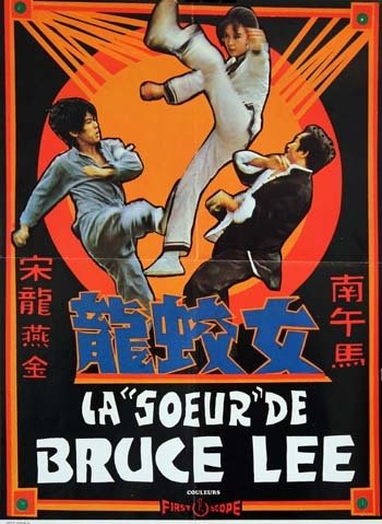 LA SŒUR DE BRUCE LEE Affiche du film - 1973 - Lo Cho Hua Tse Gam Guk Wong Ping Joh Yau 40X60 CM