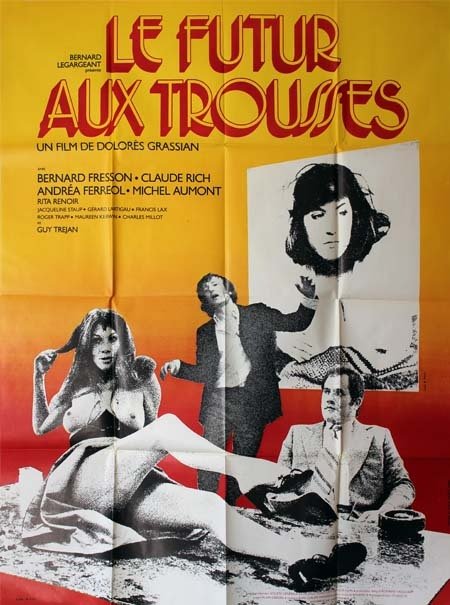 LE FUTUR AUX TROUSSES Affiche originale du film - 1975 - Dolorès Grassian Claude Rich 120X160