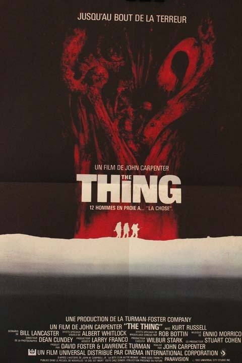 THE THING (La Chose) Affiche du film - 1982 - John Carpenter Kurt Russell 40X60 CM