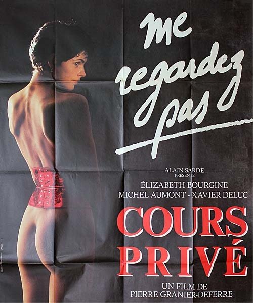 COURS PRIVES Affiche du film - 1986 - Granier-Deferre Elizabeth Bourgine Michel Aumont 120X160