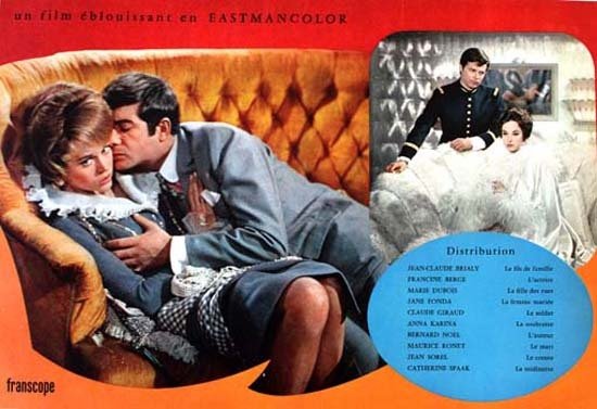LA RONDE Synopsis original du film 30x43,5 cm - 1964 - Roger Vadim Jane Fonda Marie Dubois