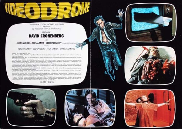 VIDEODROME Synopsis du film 21x29,5 cm - 1982 - David Cronenberg Deborah Harry James Woods