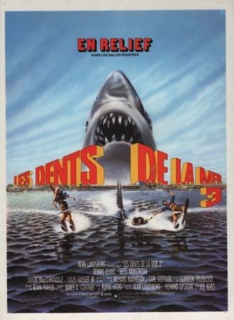LES DENTS DE LA MER 3 Synopsis du film 24x32 cm - 1983 - Dennis Quaid Bess Armstrong Joe Alves