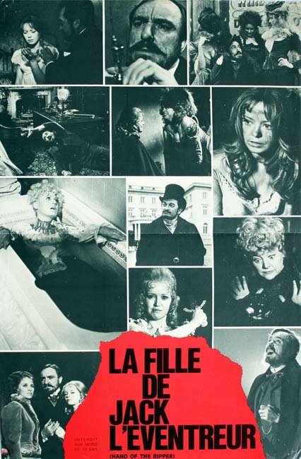 LA FILLE DE JACK L’ÉVENTREUR Synopsis du film 24x31 cm - 1971 - Peter Sasdy Eric Porter Dora Bryan