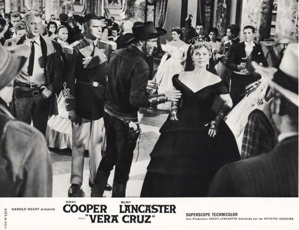 VERA CRUZ Photos d'exploitation x8 - 1954 - Gary Cooper Burt Lancaster Robert Aldrich 21x27 cm