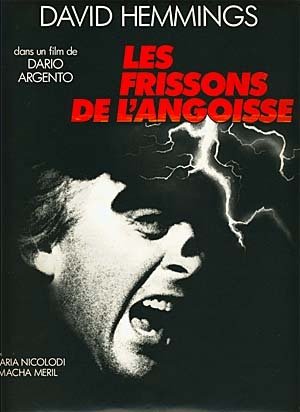 LES FRISSONS DE L'ANGOISSE Synopsis du film 24x32 cm - Dario Argento David Hemmings 1975