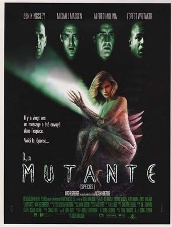 LA MUTANTE / Species Synopsis du film 22x31 cm - 1995 - Ben Kingsley Natasha Henstridge R. Donaldson