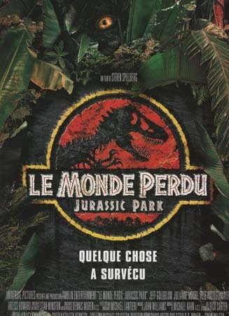 LE MONDE PERDU, Jurassic Park Synopsis du film 24x32 cm - 1996 - Steven Spielberg Julianne Moore