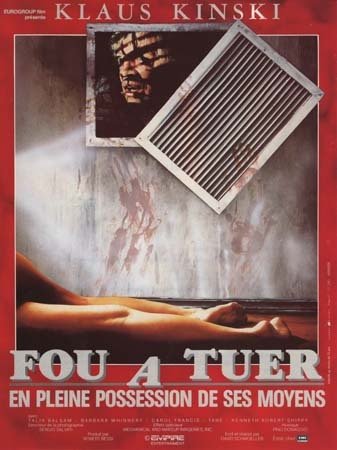 FOU A TUER / Crawlspace Synopsis du film 21x28 cm - 1986 - Klaus Kinski Talia Balsam