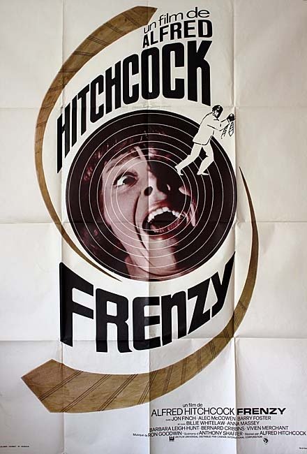 FRENZY Affiche du film 120x160 cm - 1972 - Alfred Hitchcock Jon Finch Alec McCowen
