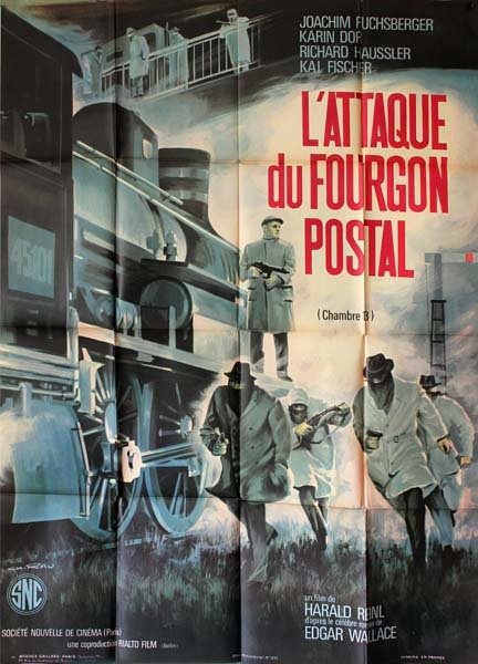 L'ATTAQUE DU FOURGON POSTAL / Zimmer 13 Affiche du film 120x160 cm - 1964 - Harald Reinl