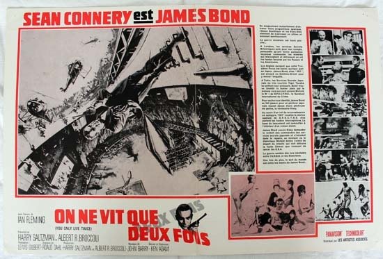 ON NE VIT QUE DEUX FOIS Synopsis du film 24x31 cm - 1967 - Sean Connery Lewis Gilbert