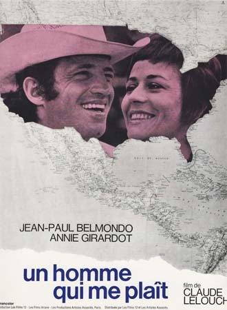 UN HOMME QUI ME PLAIT Synopsis du film 24x31 cm - 1969 - Claude Lelouch Jean-Paul Belmondo