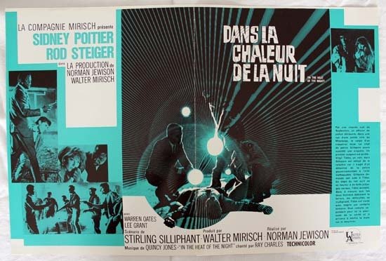 DANS LA CHALEUR DE LA NUIT Synopsis du film 24x31,5 cm - 1967 - Norman Jewison Sidney Poitier