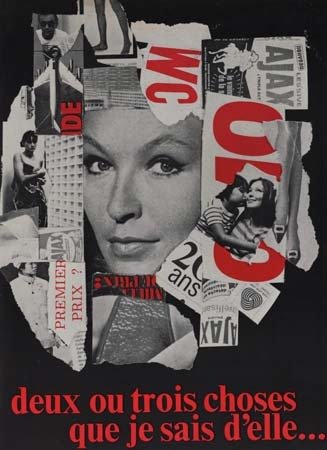 DEUX OU TROIS CHOSES QUE JE SAIS D'ELLE Synopsis du film 24x31 cm - 1967 - Jean-Luc Godard M. Vlady