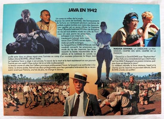 FURYO Synopsis original du film 21x29,5 cm - 1982 - David Bowie Nagisa Oshima