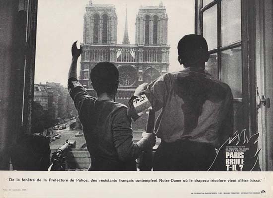 PARIS BRULE-T-IL ? RARE - Photos d'exploitation du film X8 - 1966 Belmodo Delon Piccoli 24x30 cm
