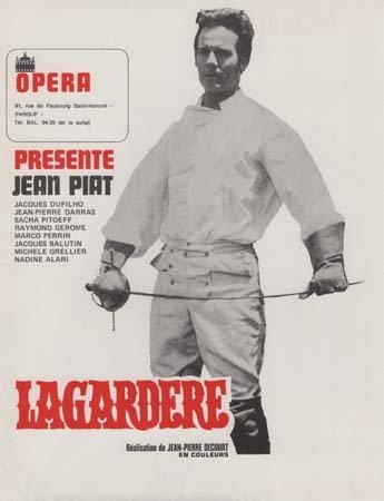 LAGARDERE Synopsis original du film 21x27 cm - 1968 - Jean Piat Jean-Pierre Decourt