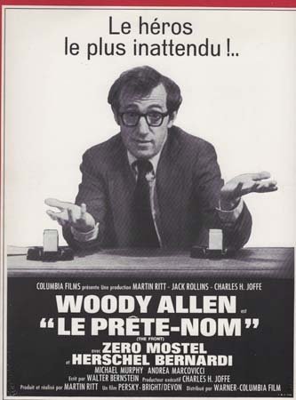 LE PRÊTE-NOM Synopsis du film 24x31 cm - 1976 - Martin Ritt Woody Allen Zero Mostel