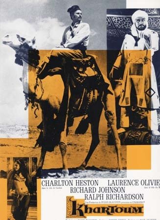 KHARTOUM Synopsis du film 24x31 cm - 1966 - Charlton Heston Laurence Olivier Basil Dearden