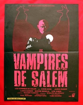 LES VAMPIRES DE SALEM Affiche du film 40x60 cm - 1979 - Tobe Hooper David Soul James Mason
