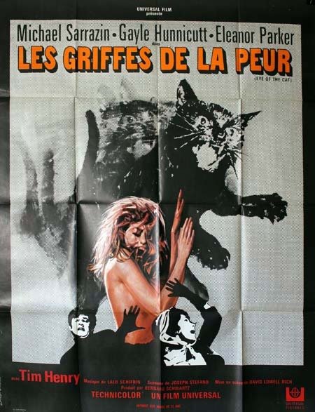 LES GRIFFES DE LA PEUR Affiche du film 120x160 cm - 1969 - David Lowell Rich Michael Sarrazin