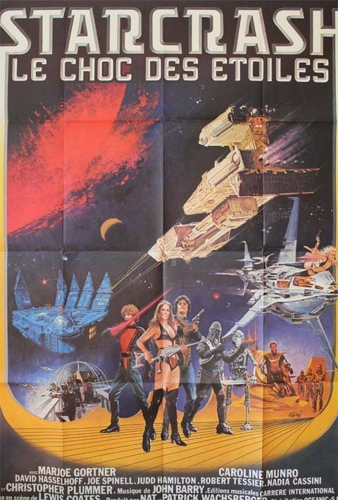 STARCRASH, le choc des étoiles Affiche du film 120x160 cm - 1978 - Luigi Cozzi Caroline Munro
