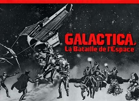 GALACTICA, la bataille de l'espace Synopsis du film 31x24 cm - 1978 - Richard Colla Lorne Greene