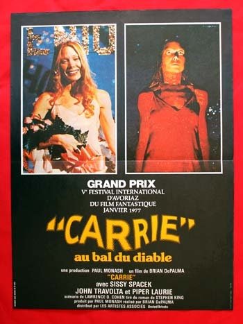 CARRIE AU BAL DU DIABLE Affiche du film 40x60 cm - 1976 - Brian DePalma Sissy Spassek