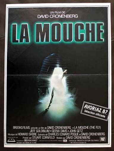 LA MOUCHE / The Fly Affiche du film 40x60 cm - USA 1986 - David Cronenberg Jeff Goldblum