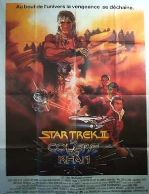 STAR TREK II, LA COLÈRE DE KHAN Affiche du film 120x160 cm - 1982 - William Shatner Nicholas Meyer