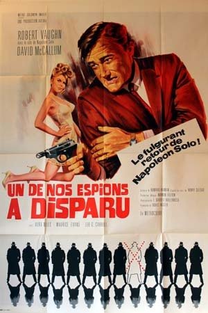 UN DE NOS ESPIONS A DISPARU Affiche du film 120x160 cm - USA 1967 - Robert Vaughn Darrell Hallenbeck