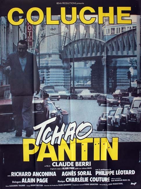 TCHAO PANTIN Affiche du film (Modèle A) 120x160 cm - Fr. 1983 - Coluche Claude Berri