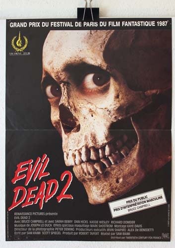 EVIL DEAD 2 Affiche du film 40x60 cm - USA 1987 - Sam Raimi Bruce Campbell