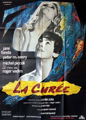 LA CURÉE Affiche originale du film 120x160 cm - Fr. 1965 - Roger Vadim Jane Fonda