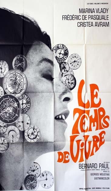 LE TEMPS DE VIVRE Affiche du film 120x160 cm - Fr. 1968 - Marina Vlady Bernard Paul