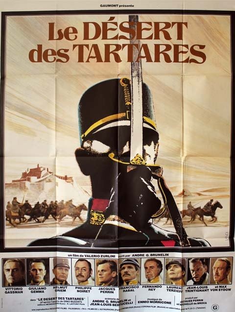 LE DÉSERT DES TARTARES Affiche du film 120x160 cm - It.-Fr.-All 1976 - Gassman Zurlini Perrin